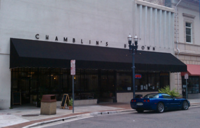 Chamblin's, a local bookstore where we get books about cleaning